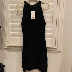 Quince Black Sleeveless Coverup Dress